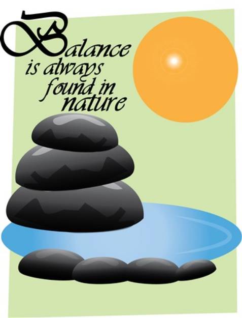 Picture of Balance in Nature SVG File