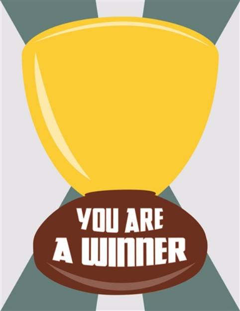 Picture of You Are a Winner SVG File