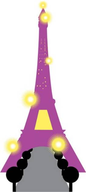 Picture of Abstract Eiffel Tower SVG File