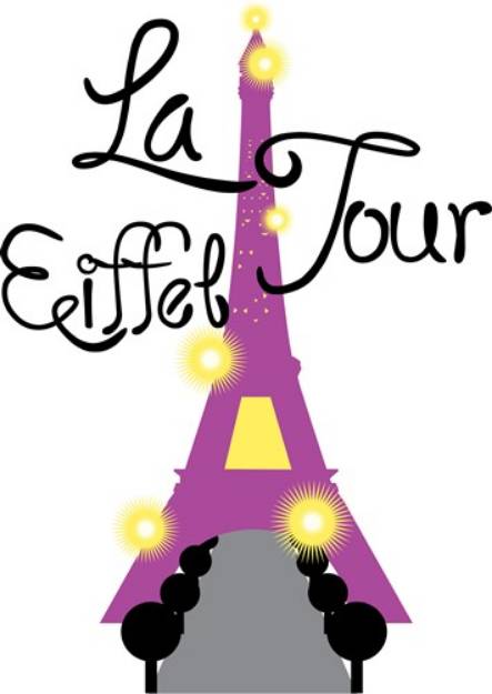 Picture of La Eiffel Tour SVG File
