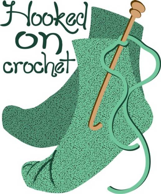 Picture of Hooked on Crochet SVG File