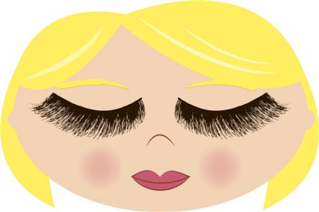 Picture of Long-Lashed Blonde SVG File