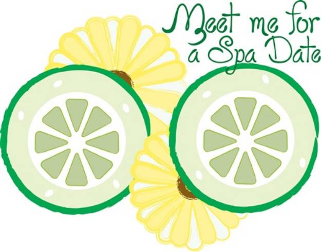 Picture of Meet for a Spa Date SVG File