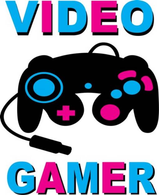 Picture of Video Gamer SVG File