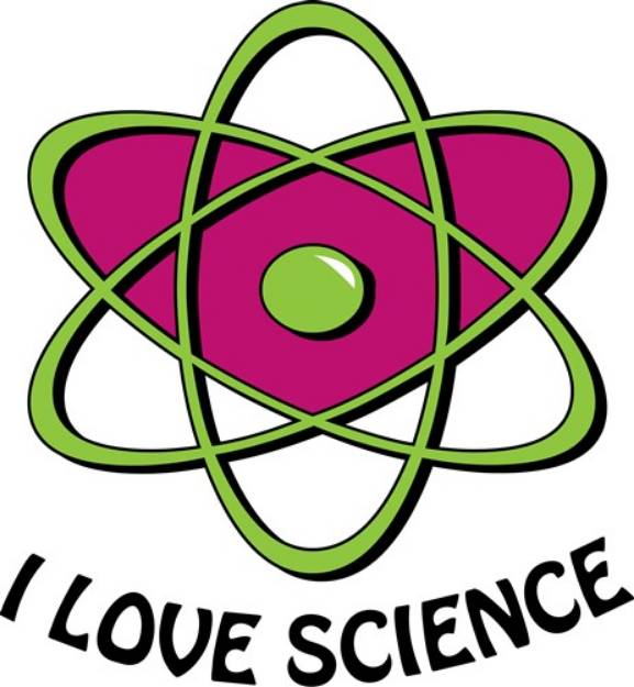 Picture of I Love Science SVG File