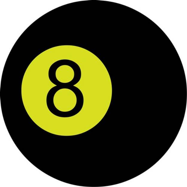 Picture of Eightball SVG File