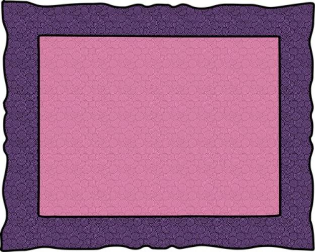 Picture of Rectangle Swirly Frame SVG File