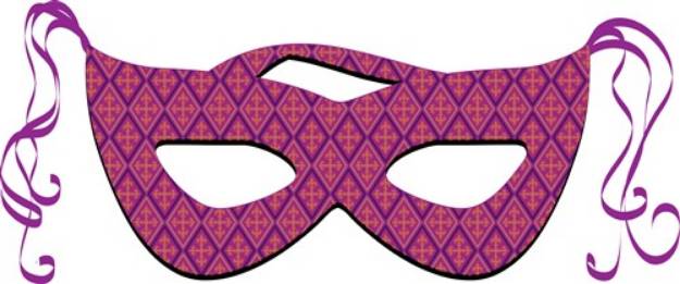 Picture of Lavender Party Mask SVG File
