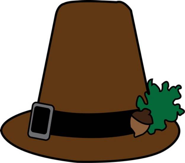 Picture of Pilgrim High Hat SVG File