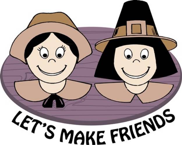 Picture of Lets Make Friends SVG File