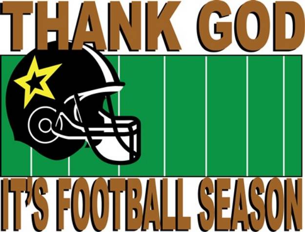 Picture of Thank God Its Football SVG File