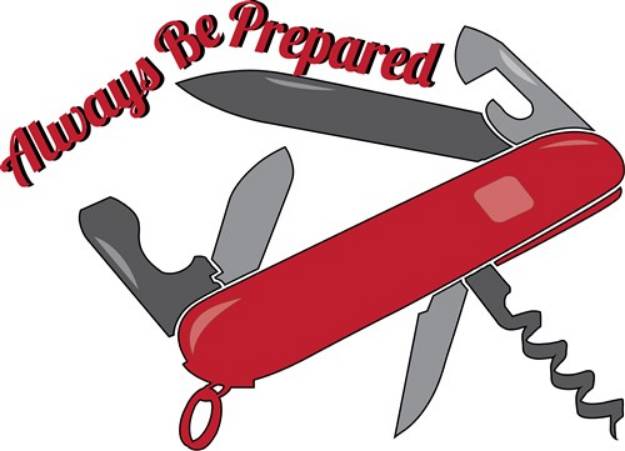 Picture of Always Be Prepared SVG File