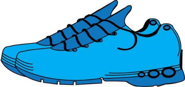 Picture of Blue Sneakers SVG File