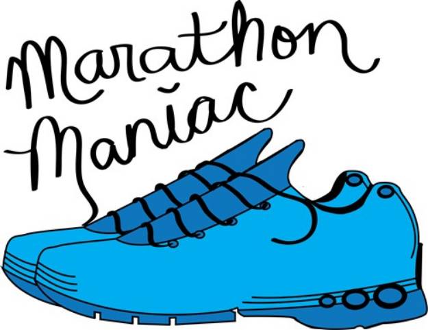 Picture of Marathon Maniac SVG File