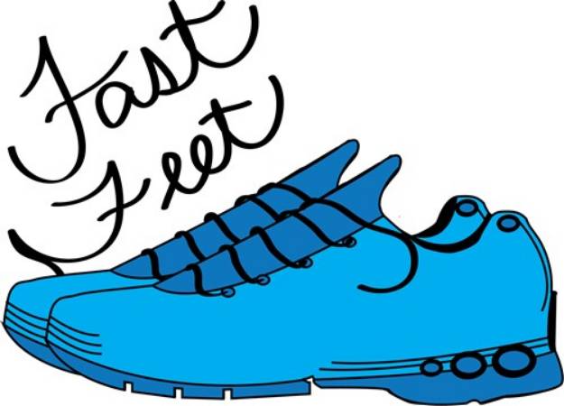 Picture of Fast Feet SVG File