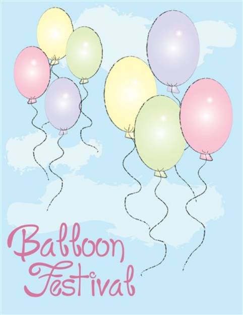 Picture of Balloon Festival SVG File