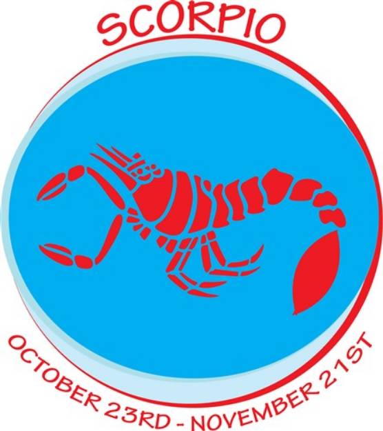 Picture of Scorpio Dates SVG File