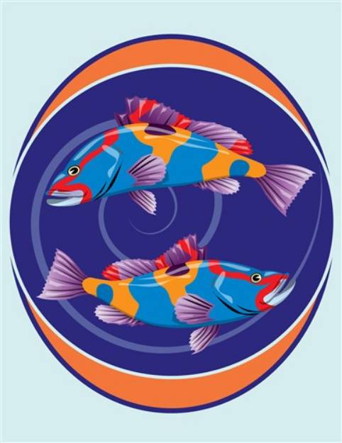 Picture of Pisces Sign SVG File