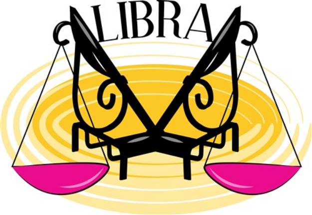 Picture of Libra Horoscope SVG File