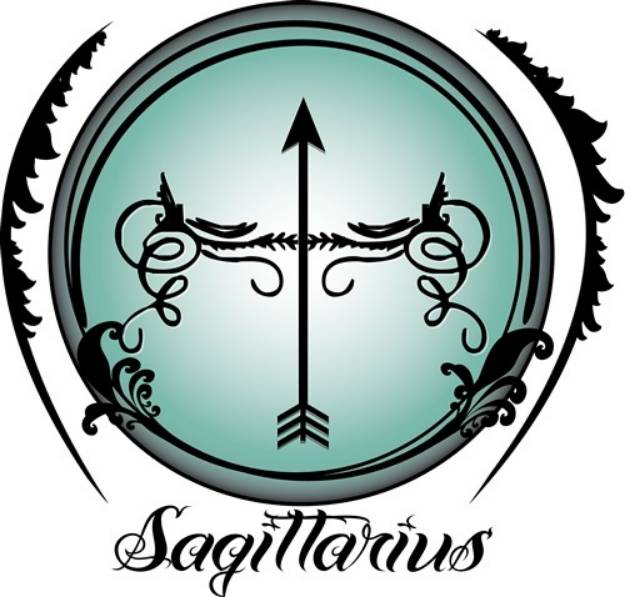 Picture of Sagittarius Horoscope SVG File
