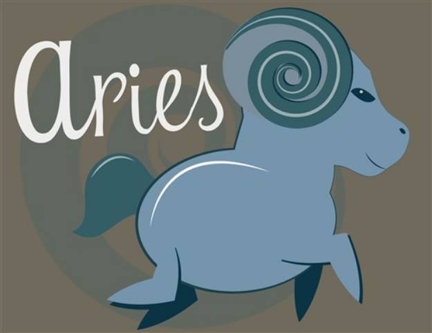 Picture of Aries Horoscope SVG File
