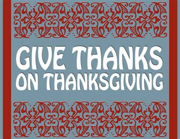 Picture of Thanks Thanksgiving SVG File