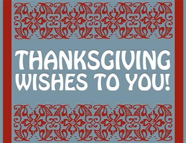 Picture of Thanksgiving Wishes SVG File