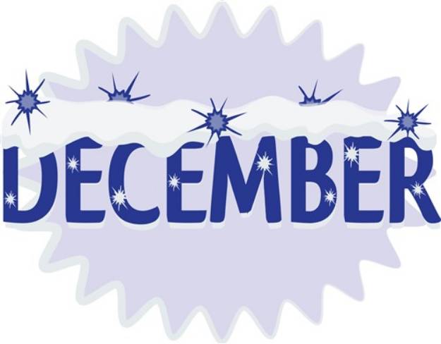 Picture of December Calendar SVG File