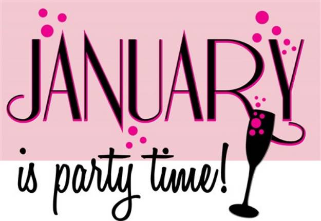 Picture of January Party SVG File