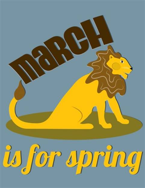 Picture of March Spring SVG File
