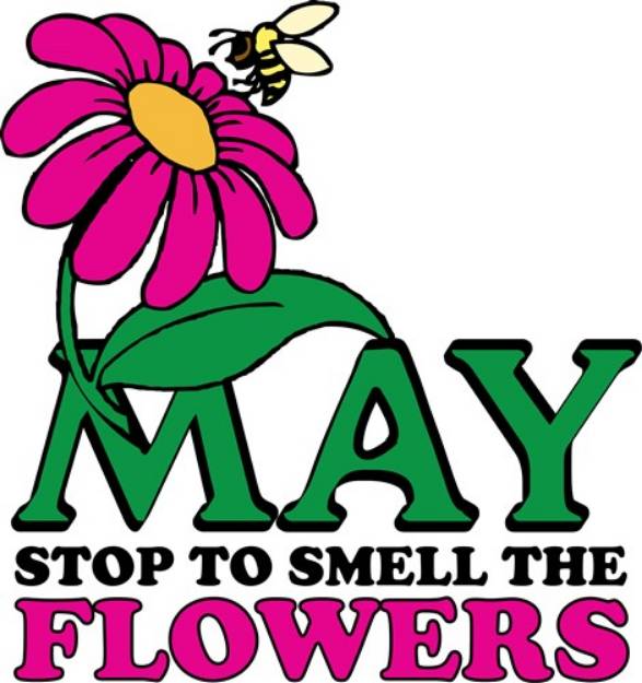 Picture of Smell Flowers SVG File
