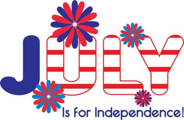 Picture of July Independence SVG File