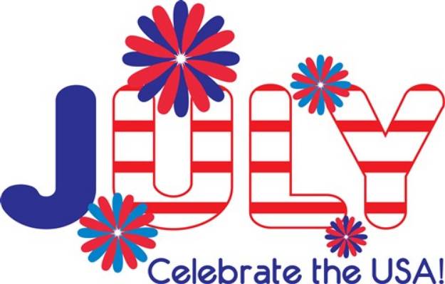 Picture of Celebrate July SVG File