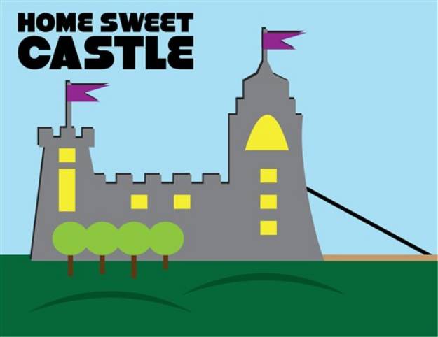 Picture of Castle Home SVG File