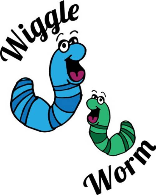 Picture of Wiggle Worm SVG File
