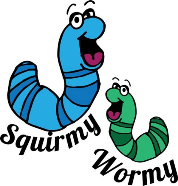 Picture of Squirmy Wormy SVG File