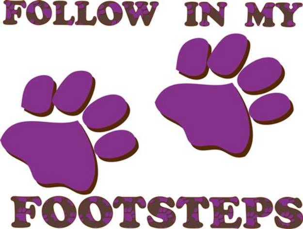 Picture of Animal Footsteps SVG File