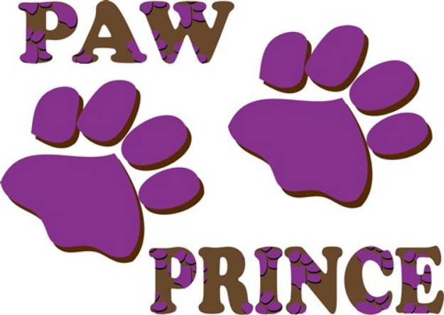 Picture of Paw Prince SVG File