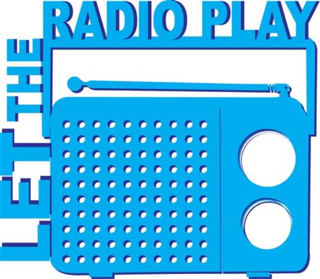 Picture of Let the Radio Play SVG File