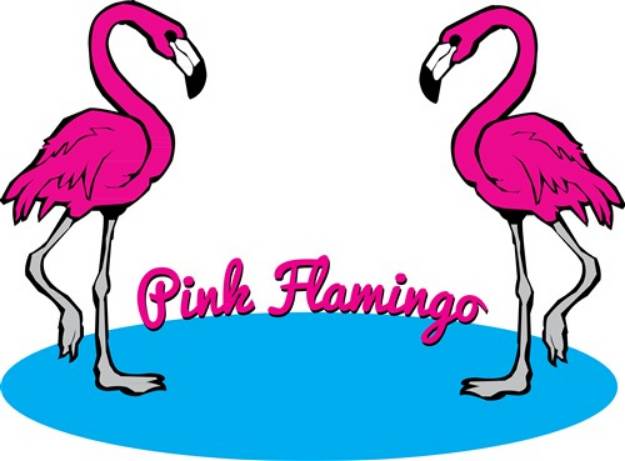 Picture of Pink Flamingo SVG File