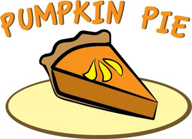 Picture of Pumpkin Pie SVG File