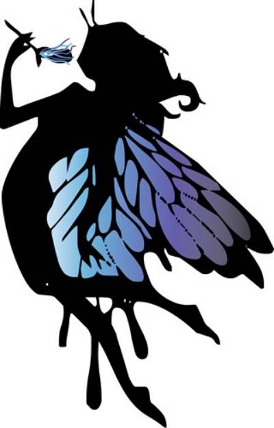 Picture of Fairy Silhouette SVG File