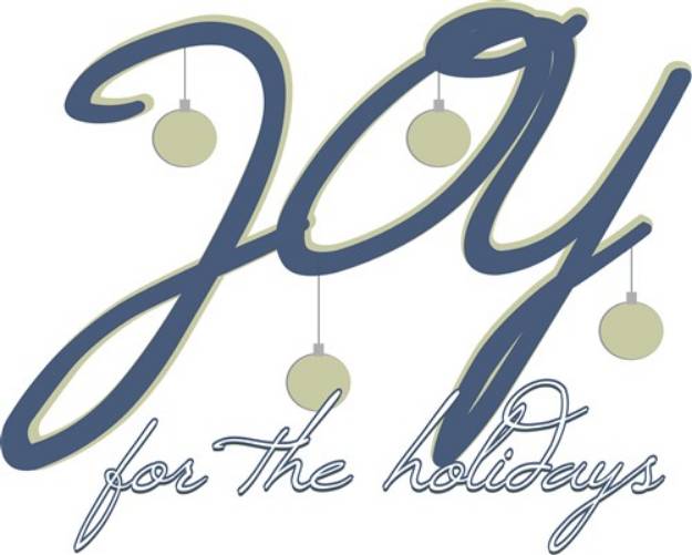 Picture of Joy For The Holidays SVG File