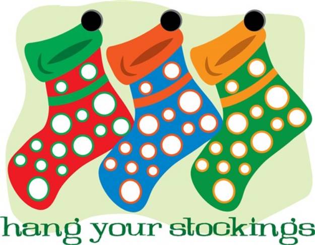 Picture of Hang Your Stockings SVG File