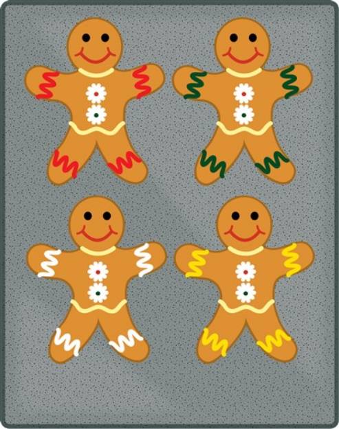 Picture of Gingerbread Men SVG File