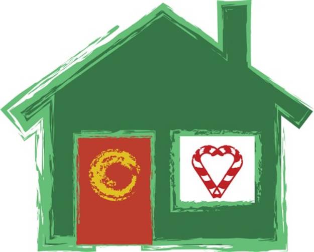 Picture of Holiday House SVG File