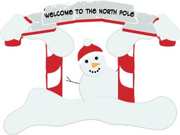Picture of The North Pole SVG File