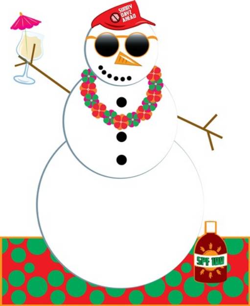 Picture of Snowman Party SVG File