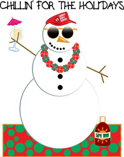Picture of Chillin For The Holidays SVG File