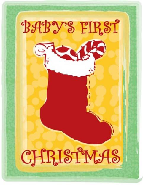 Picture of Babys First Christmas SVG File
